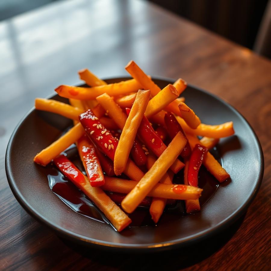 Honey Chilli Potato at Swiss Kitchen, Bhanjanagar