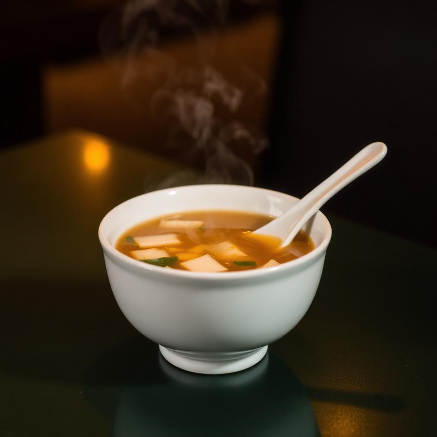 Hot and sour soup served fresh at Swiss Kitchen Bhanjanagar